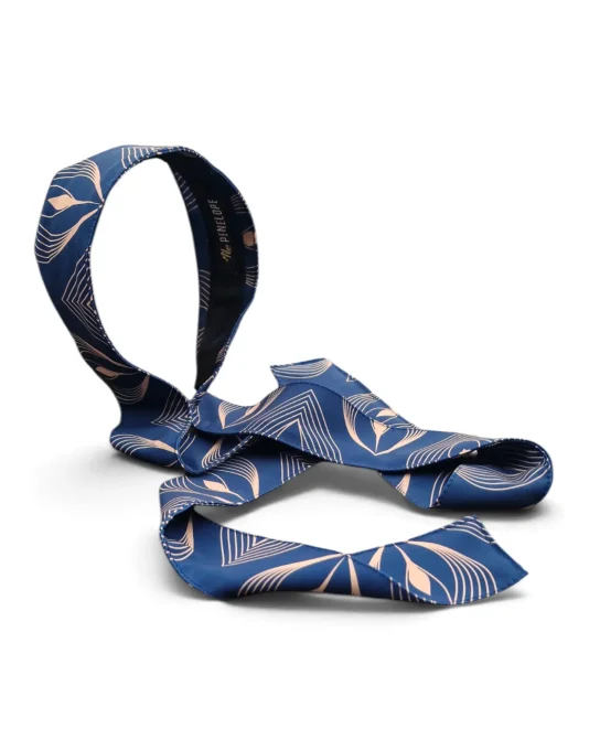 Serre-tête déhoussable Boho Paon Bleu