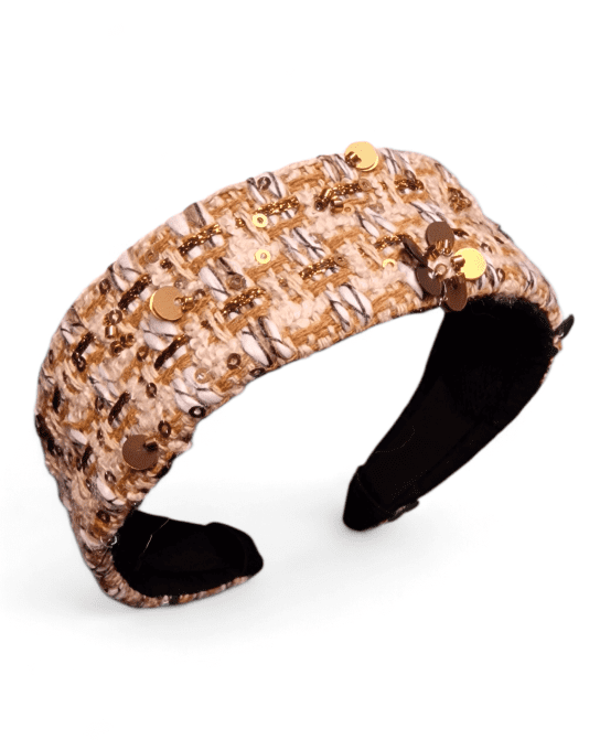 Serre tête Bandeau Collection Gossip - Nude radieux