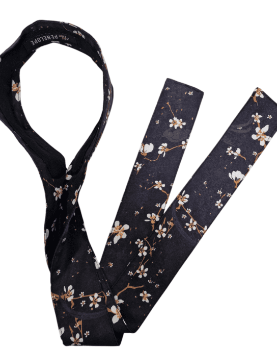 Serre tête Boho - Fleur de cerisier noir