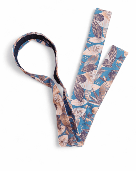 Serre tête Boho - Feuillage azur