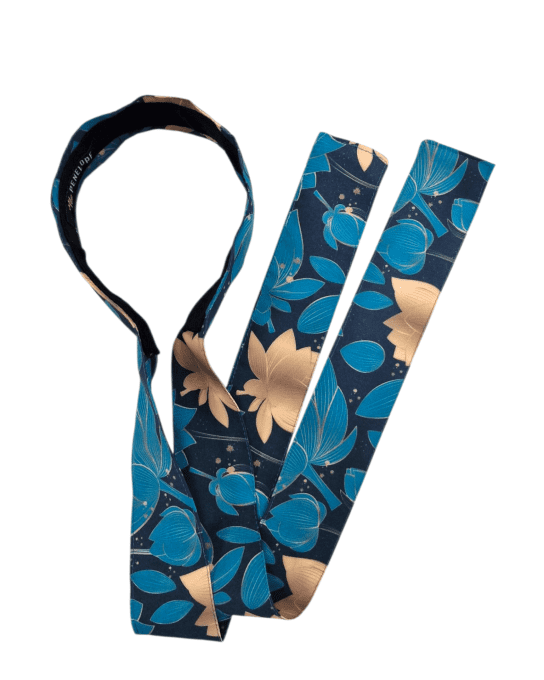 Serre tête Boho - Lotus bleu