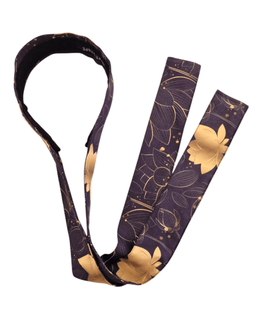 Serre tête Boho - Fleurs de lotus dorées