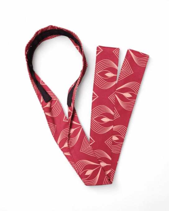 Serre tête Boho - Paon Bordeaux