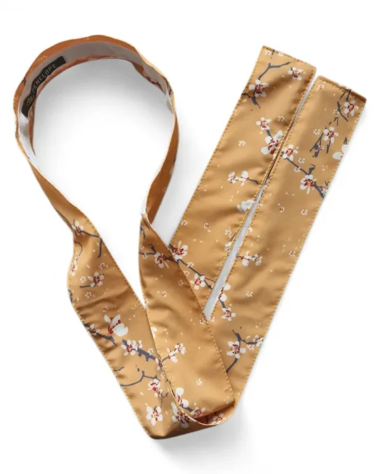 Serre tête Boho - Fleur de cerisier jaune