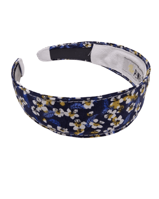 Serre tête Bandeau fleur de cerisier bleue