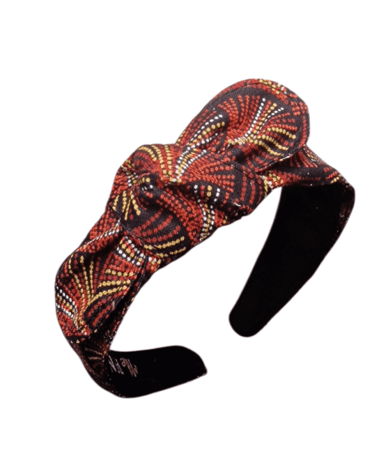 Serre tête Noué Cosmic rouge