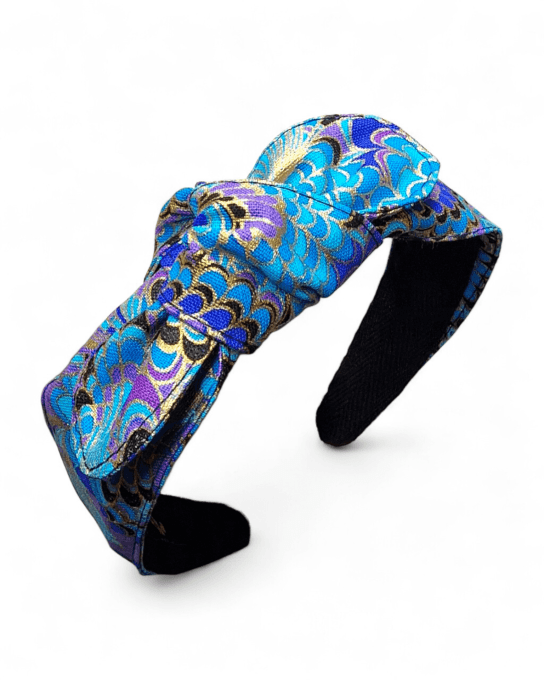 Serre tête Noué - Paon Royal