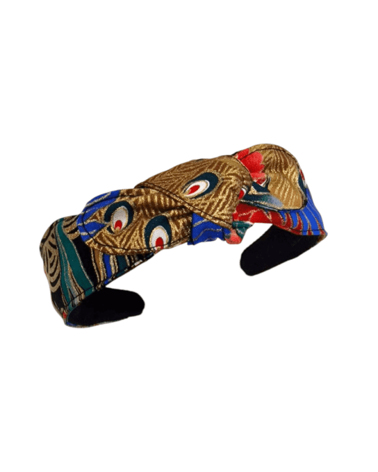 Serre tête Noué Paon